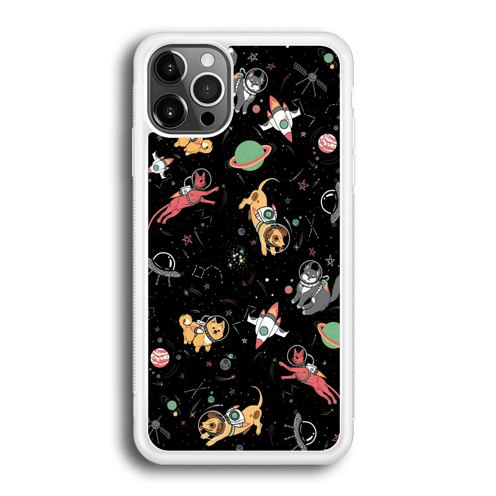 Dogs and Cats Space Form iPhone 12 Pro Max Case