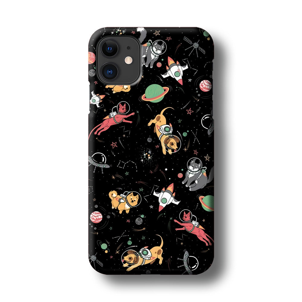 Dogs and Cats Space Form iPhone 11 Case 3D Case