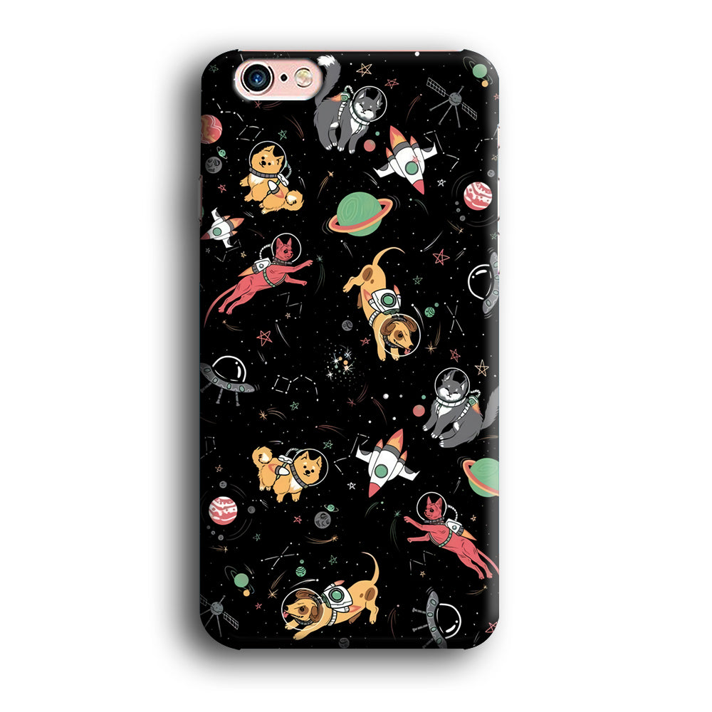 Dogs and Cats Space Form iPhone 6 | 6s Case