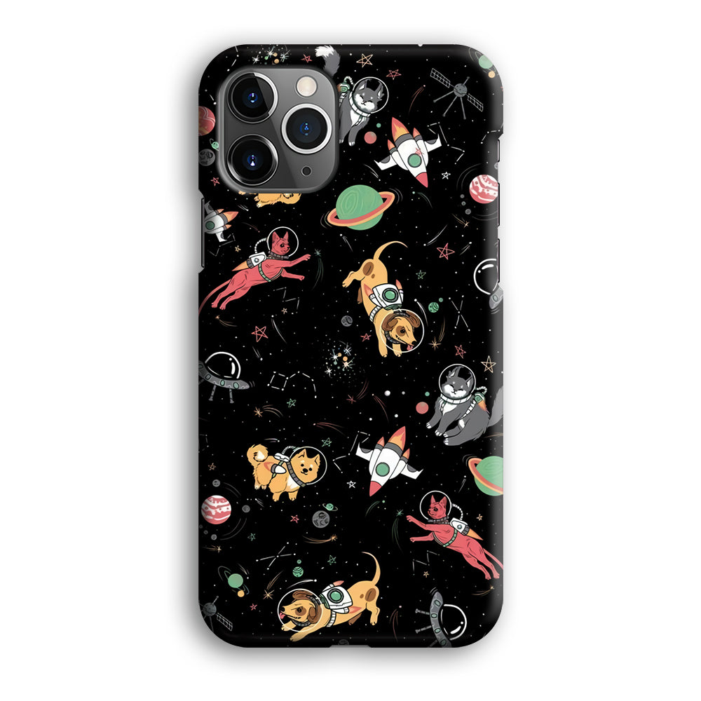 Dogs and Cats Space Form iPhone 12 Pro Case