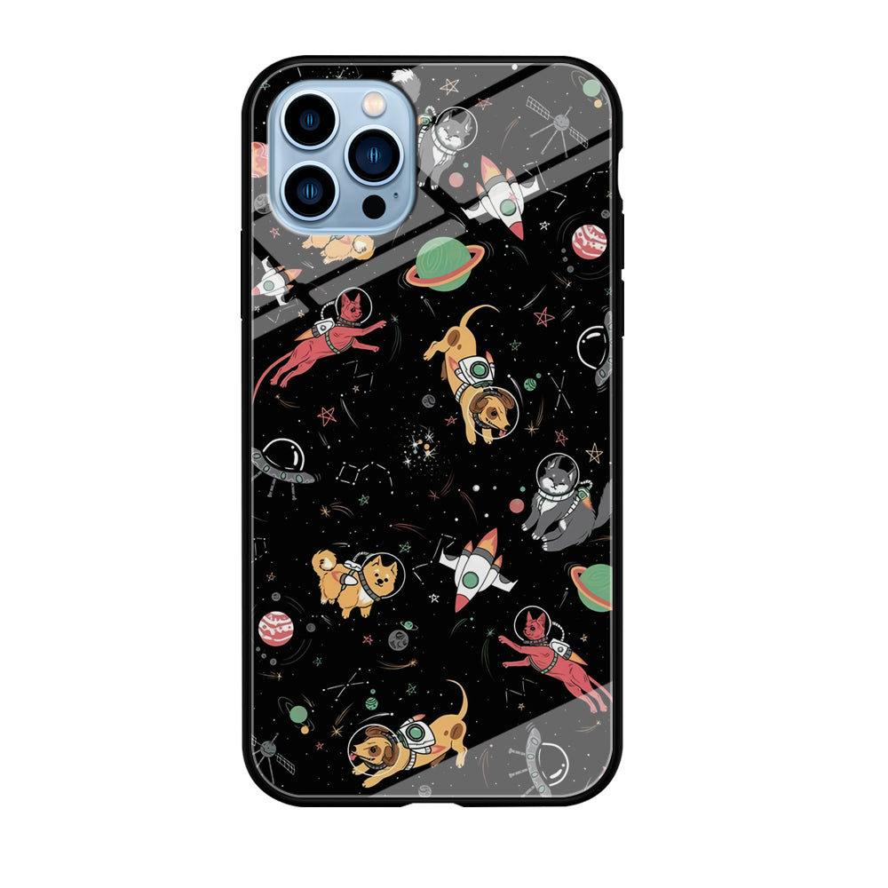 Dogs and Cats Space Form iPhone 12 Pro Case