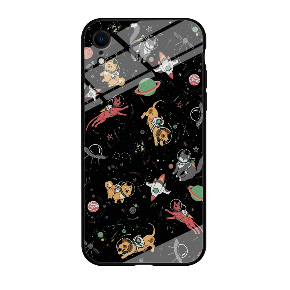 Dogs and Cats Space Form iPhone XR Case