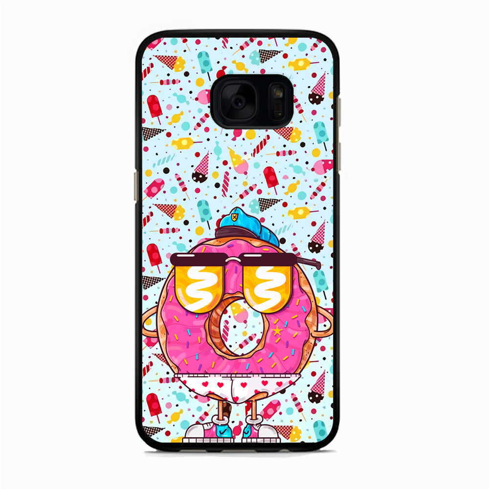 Donut, Police Candy Samsung Galaxy S7 Edge Case