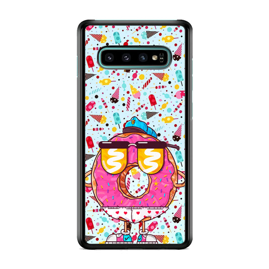 Donut, Police Candy Samsung Galaxy S10 Case