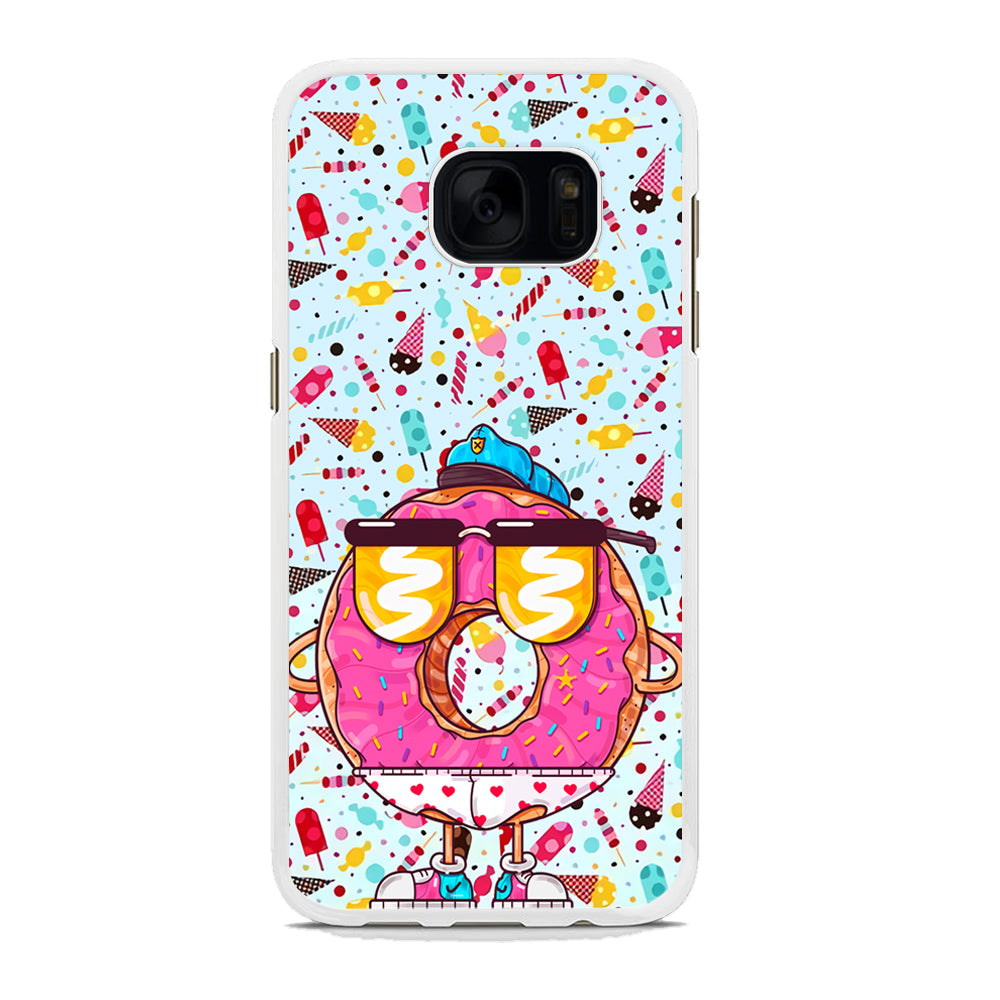 Donut, Police Candy Samsung Galaxy S7 Edge Case