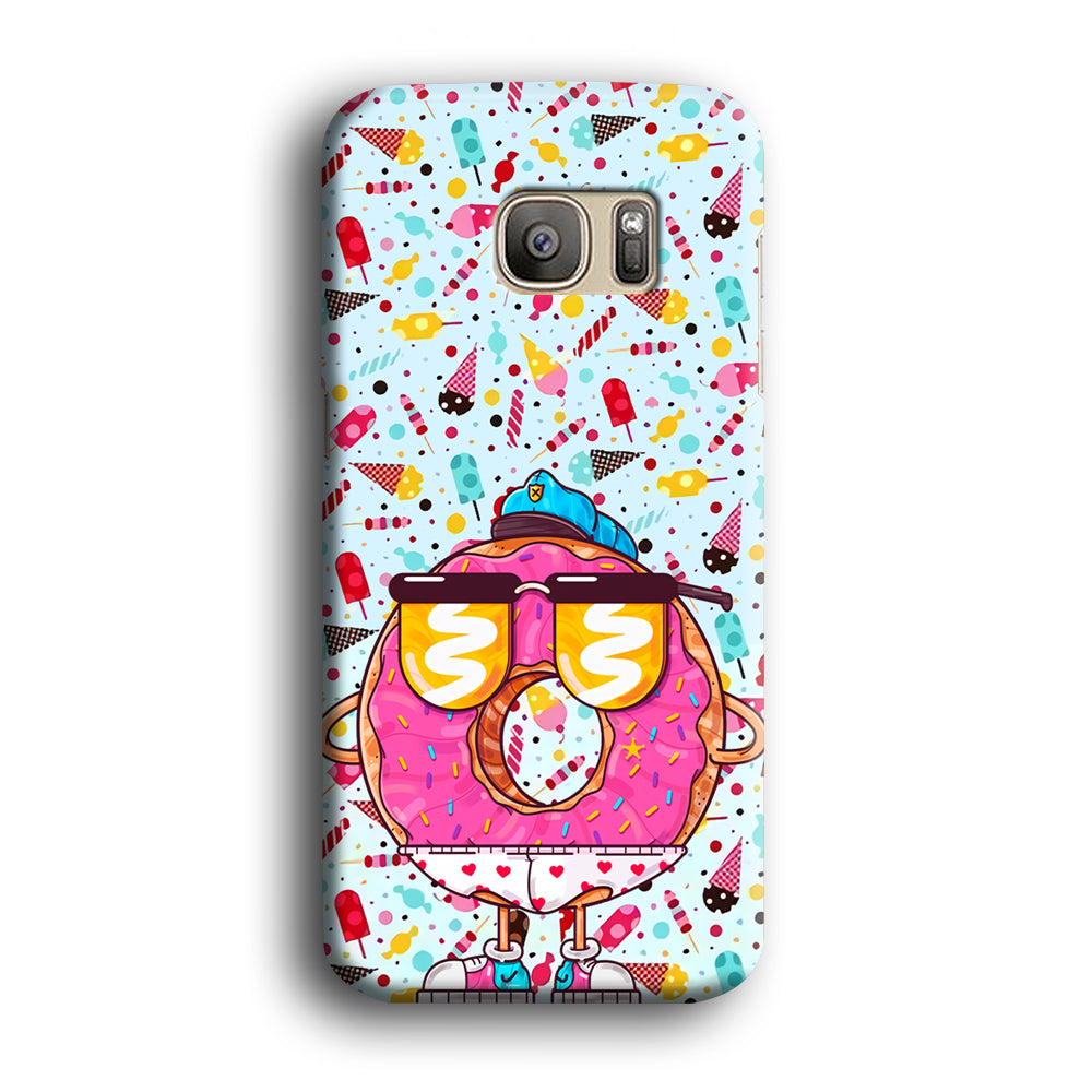 Donut, Police Candy Samsung Galaxy S7 Edge Case
