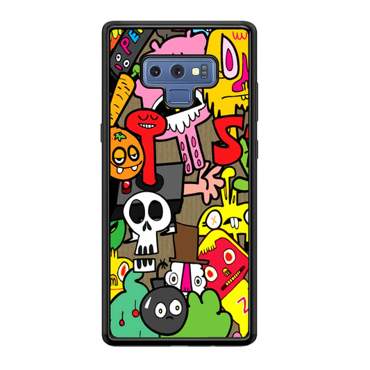 Doodle Halloween Scary Night Samsung Galaxy Note 9 Case