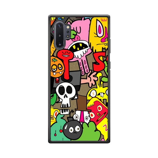 Doodle Halloween Scary Night Samsung Galaxy Note 10 Plus Case