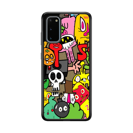 Doodle Halloween Scary Night Samsung Galaxy S20 Case