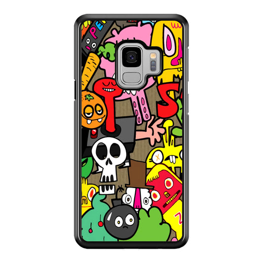 Doodle Halloween Scary Night  Samsung Galaxy S9 Case