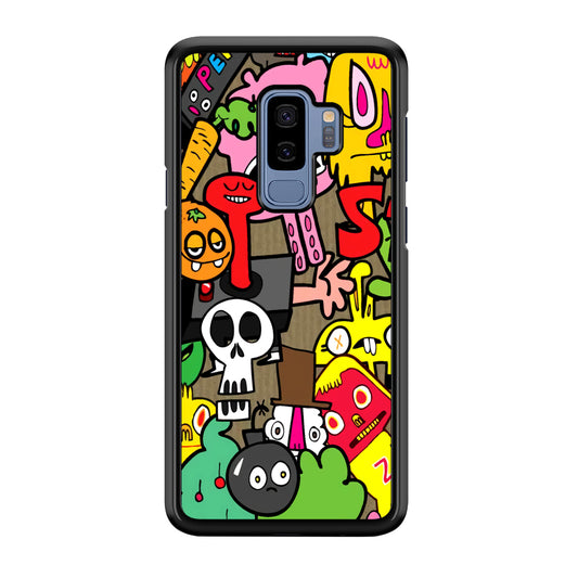 Doodle Halloween Scary Night Samsung Galaxy S9 Plus Case