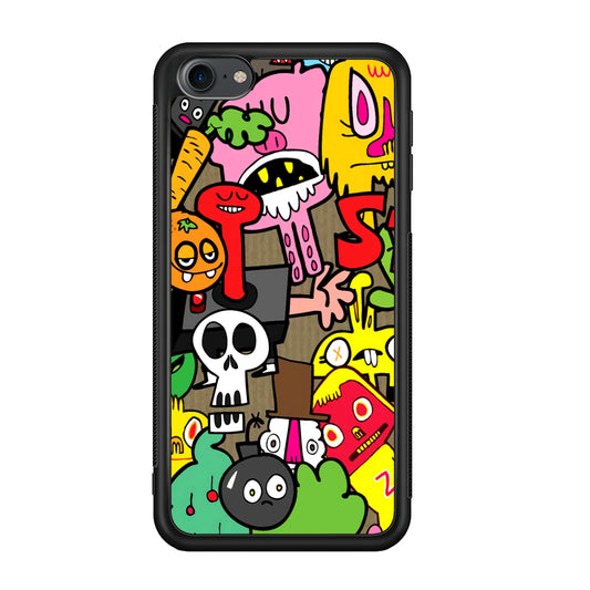 Doodle Halloween Scary Night iPod Touch 6 Case - Carneyforia