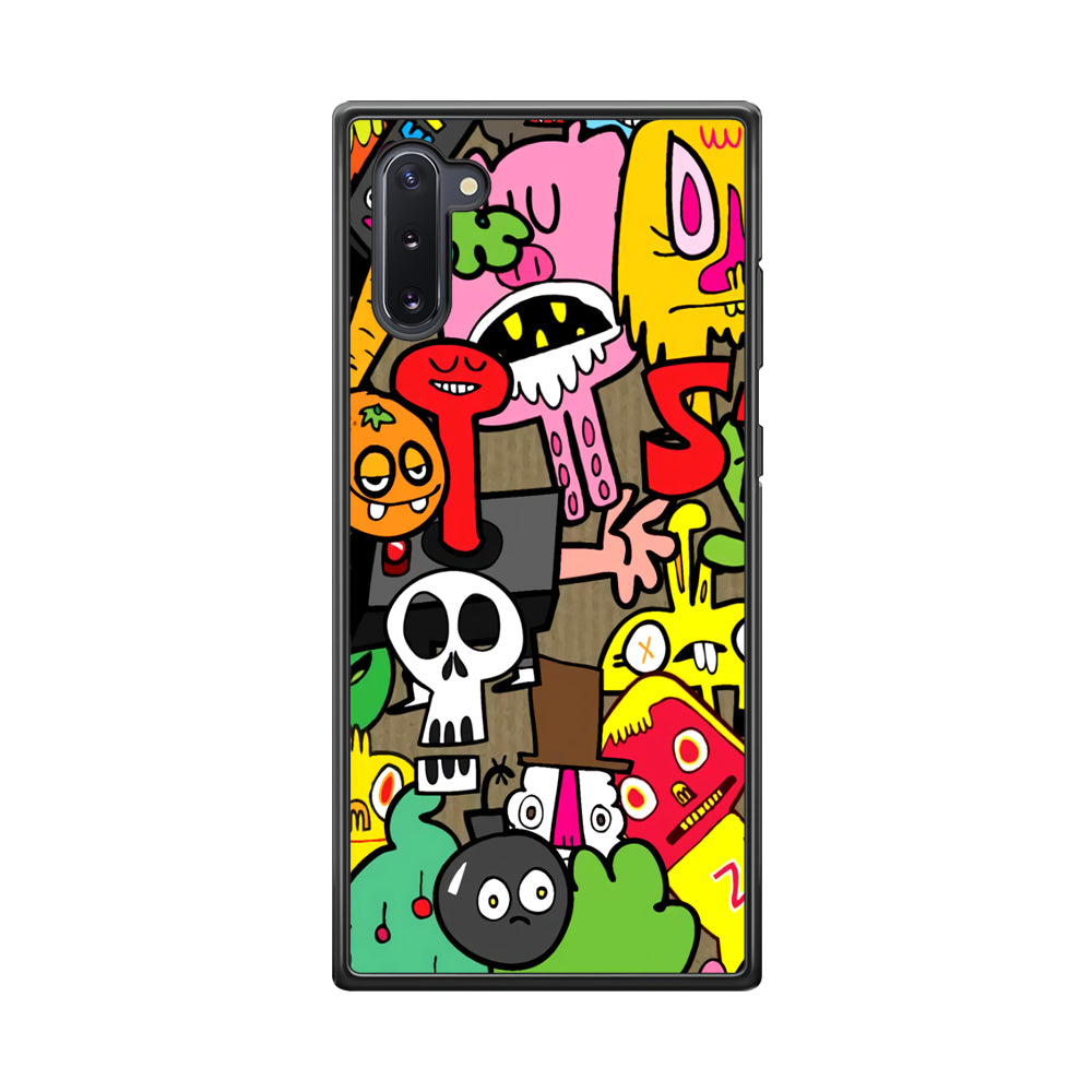 Doodle Halloween Scary Night Samsung Galaxy Note 10 Case