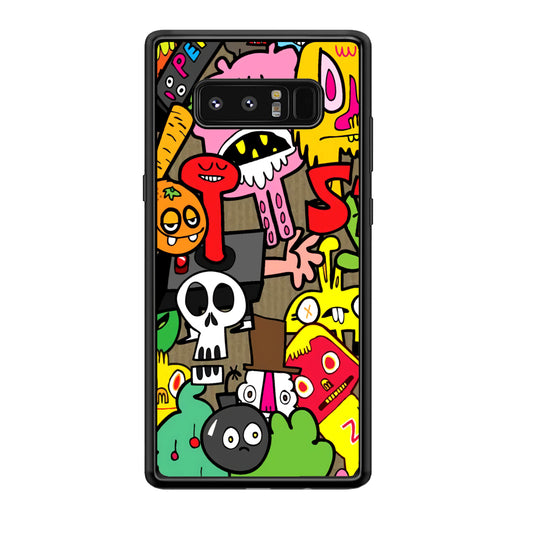 Doodle Halloween Scary Night Samsung Galaxy Note 8 Case