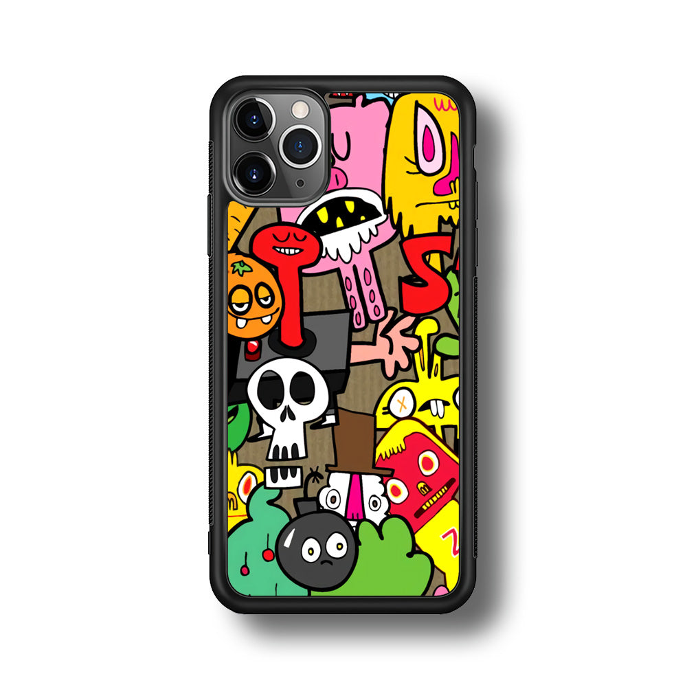 Doodle Halloween Scary Night iPhone 11 Pro Case