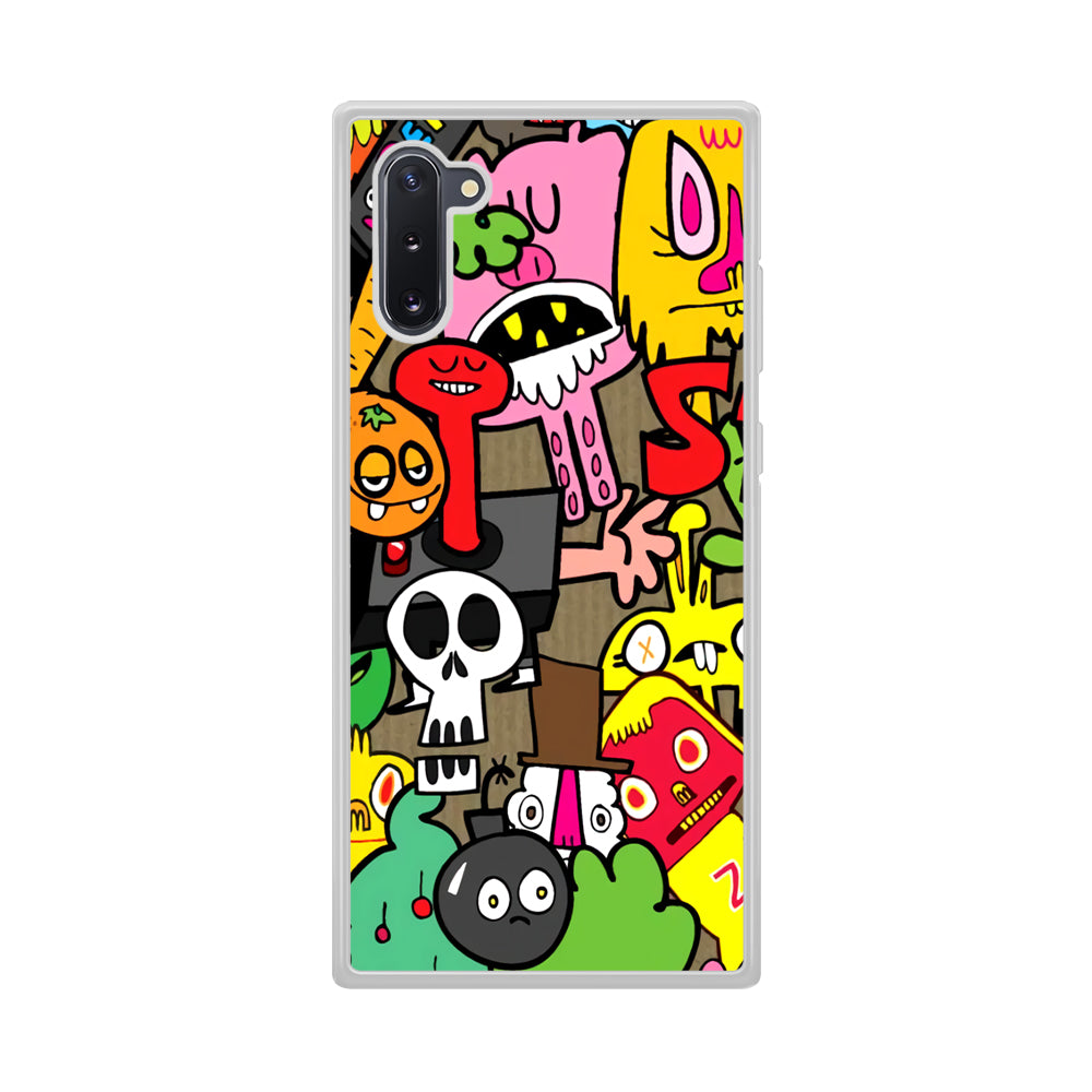 Doodle Halloween Scary Night Samsung Galaxy Note 10 Case