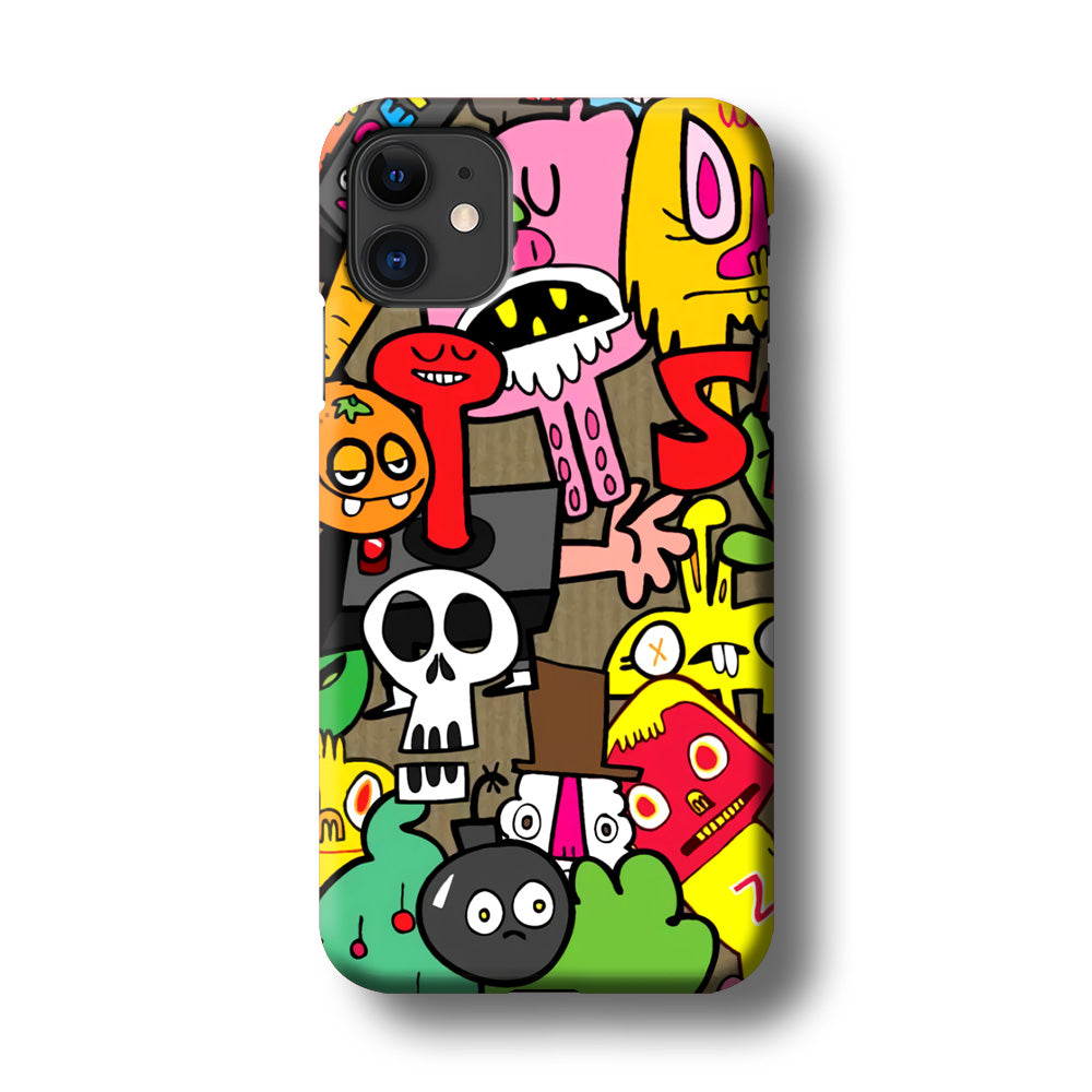 Doodle Halloween Scary Night iPhone 11 Case 3D Case