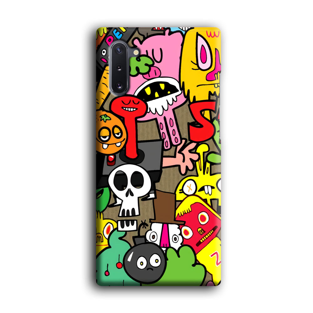 Doodle Halloween Scary Night Samsung Galaxy Note 10 Case