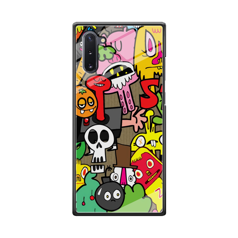 Doodle Halloween Scary Night Samsung Galaxy Note 10 Case