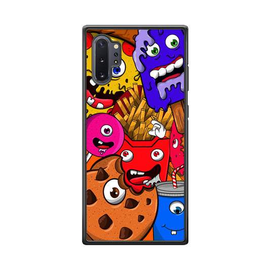 Doodle Monsters Snack Samsung Galaxy Note 10 Plus Case