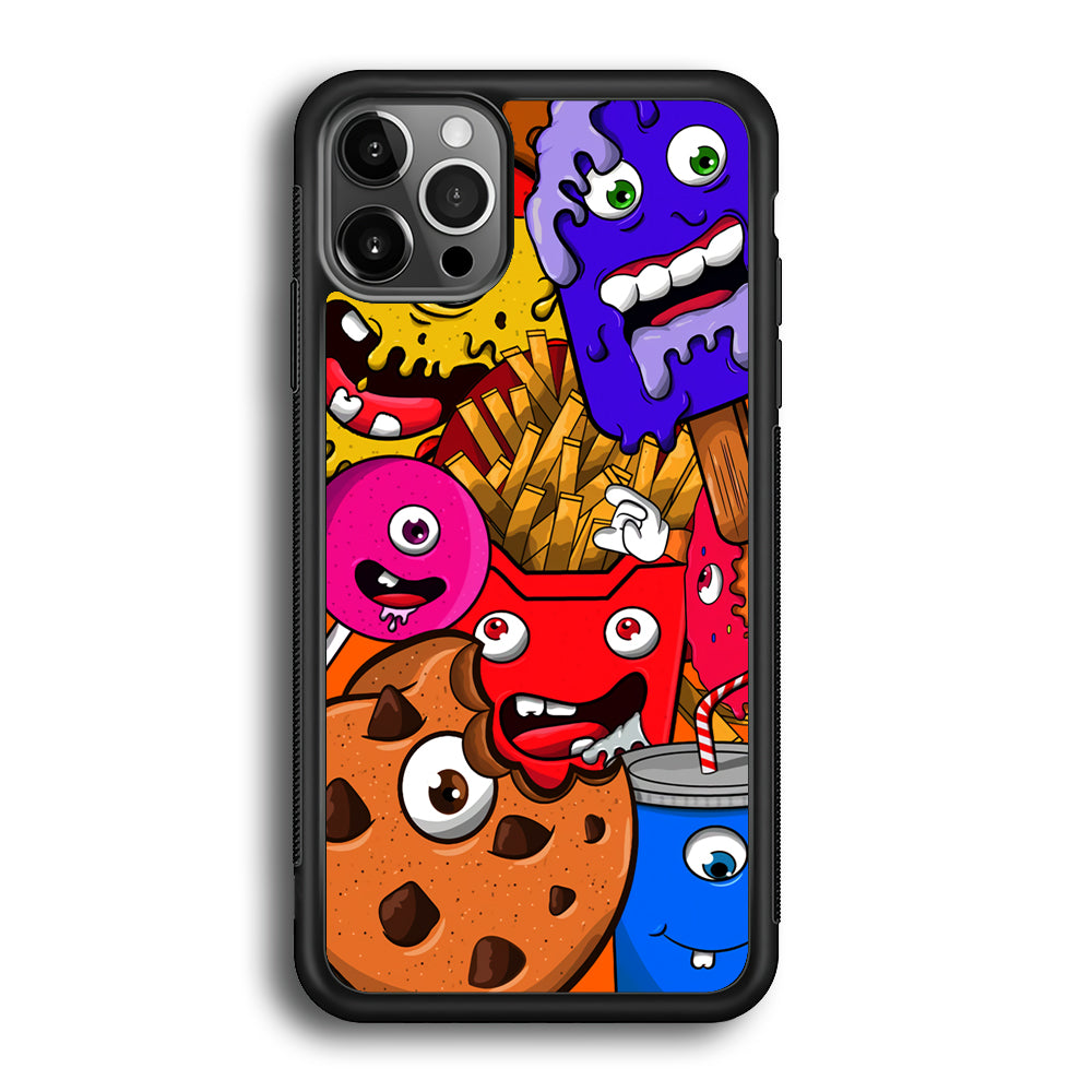 Doodle Monsters Snack iPhone 12 Pro Max Case