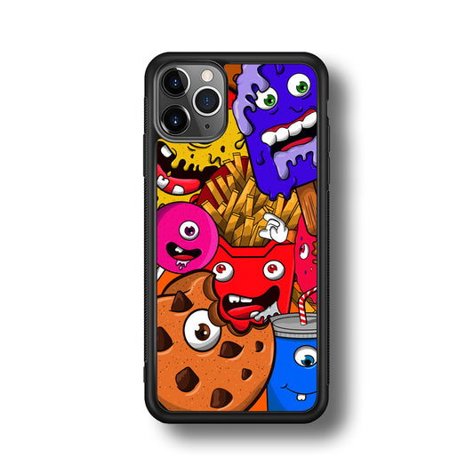 Doodle Monsters Snack iPhone 11 Pro Max Case