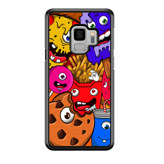 Doodle Monsters Snack Samsung Galaxy S9 Case