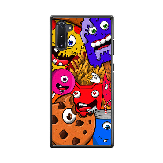 Doodle Monsters Snack Samsung Galaxy Note 10 Case