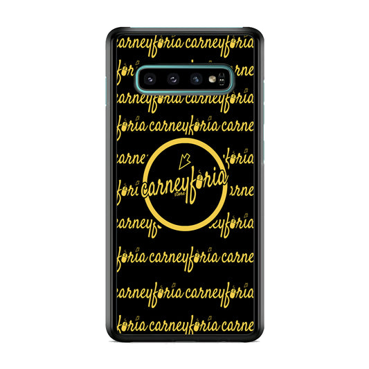 Doodle Word Carneyforia Black Samsung Galaxy S10 Case