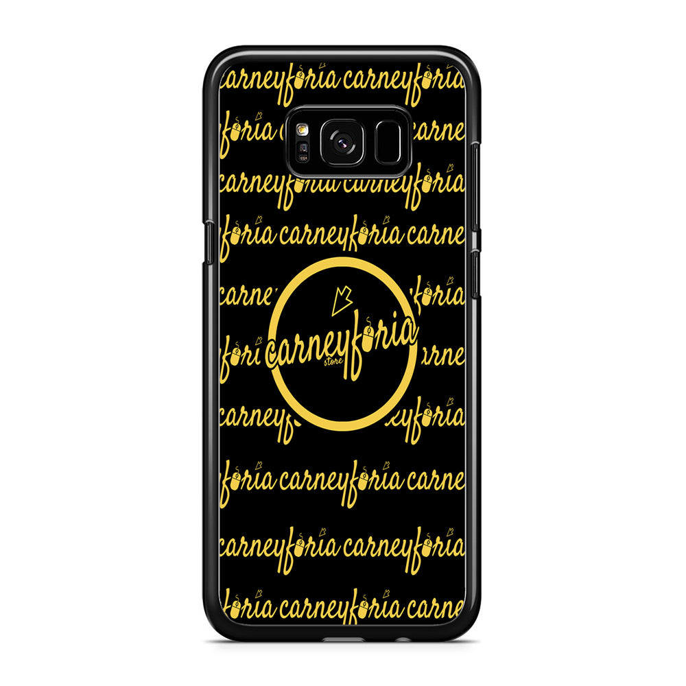 Doodle Word Carneyforia Black Samsung Galaxy S8 Plus Case Rubber Black (2D Case)