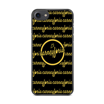 Doodle Word Carneyforia Black iPhone 8 Case