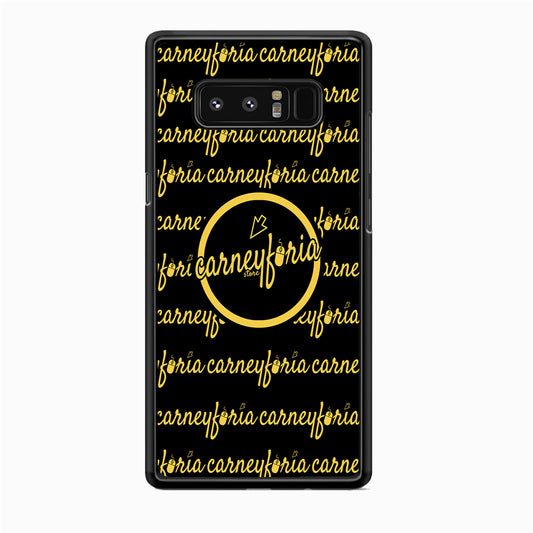 Doodle Word Carneyforia Black Samsung Galaxy Note 8 Case