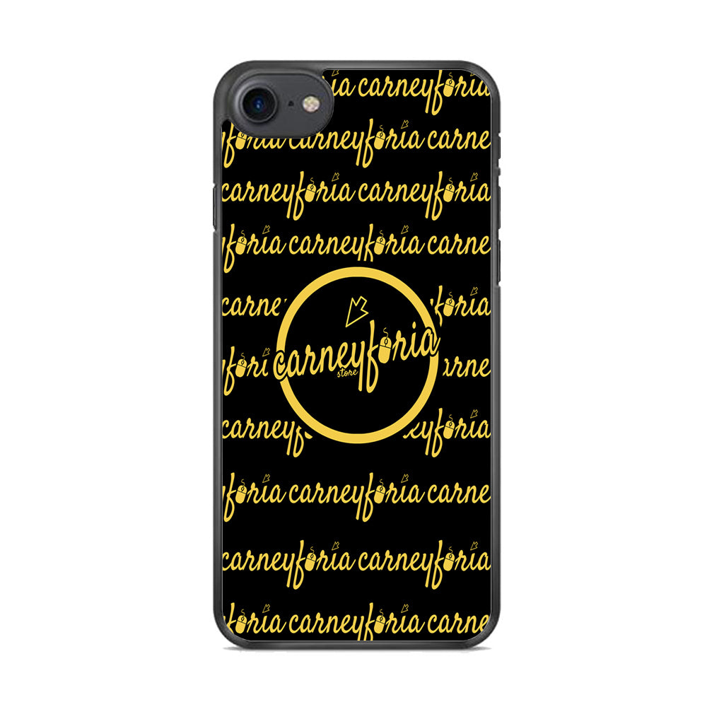 Doodle Word Carneyforia Black iPhone 7 Case
