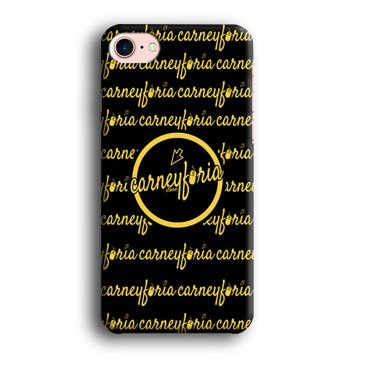 Doodle Word Carneyforia Black iPhone 7 Case