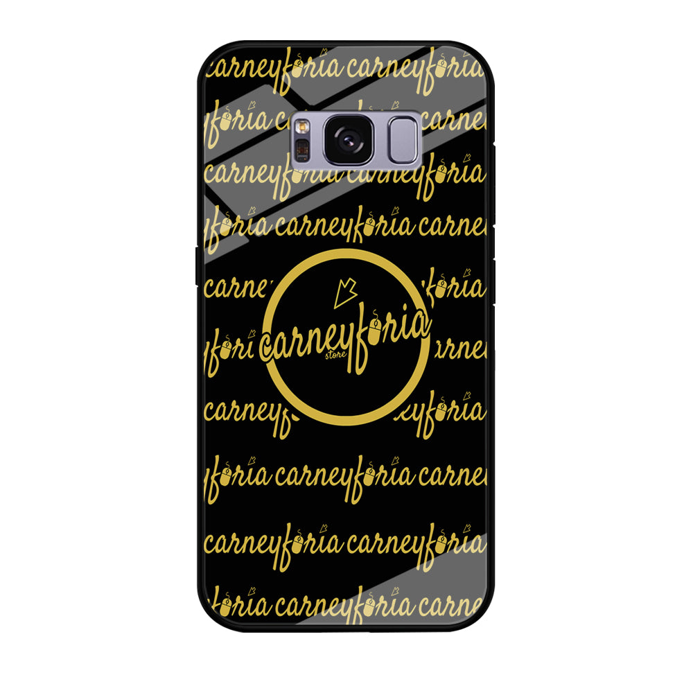 Doodle Word Carneyforia Black Samsung Galaxy S8 Plus Case Tempered Glass Case