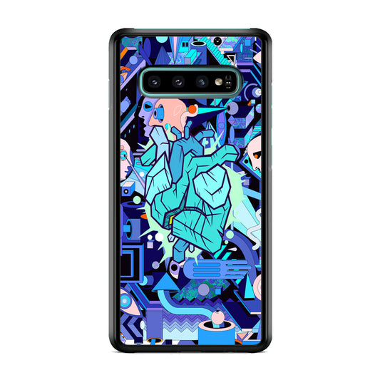 Doodle in Heartbeat Samsung Galaxy S10 Case