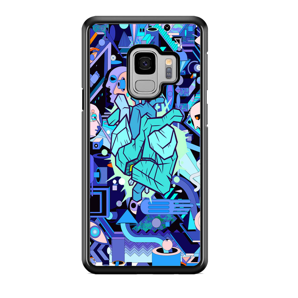 Doodle in Heartbeat Samsung Galaxy S9 Case Default Title