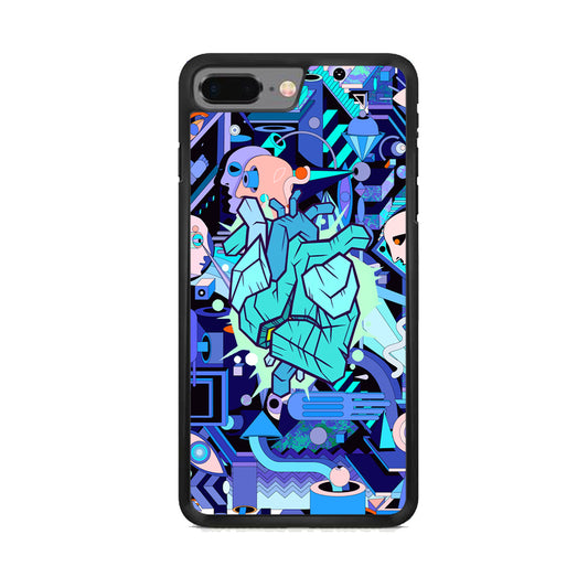 Doodle in Heartbeat iPhone 8 Plus Case