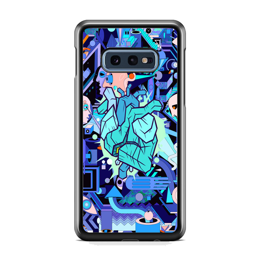 Doodle in Heartbeat Samsung Galaxy S10E Case