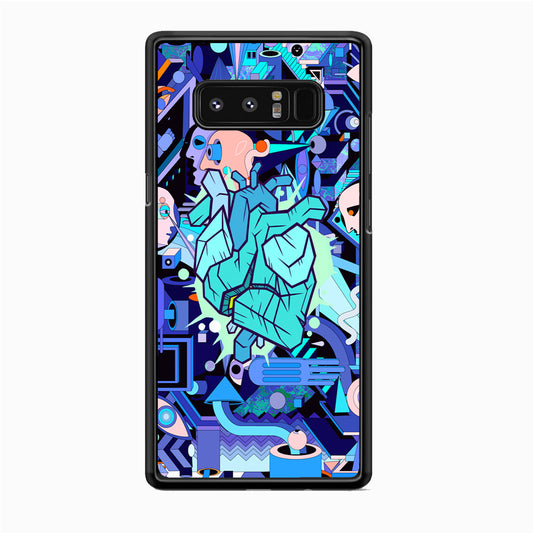 Doodle in Heartbeat Samsung Galaxy Note 8 Case