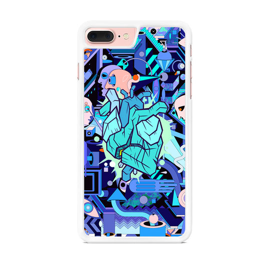Doodle in Heartbeat iPhone 7 Plus Case
