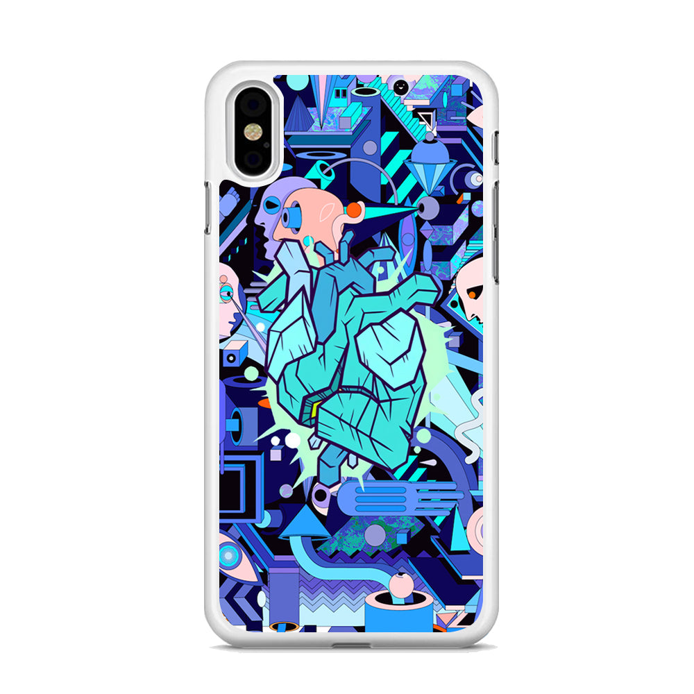 Doodle in Heartbeat iPhone X Case