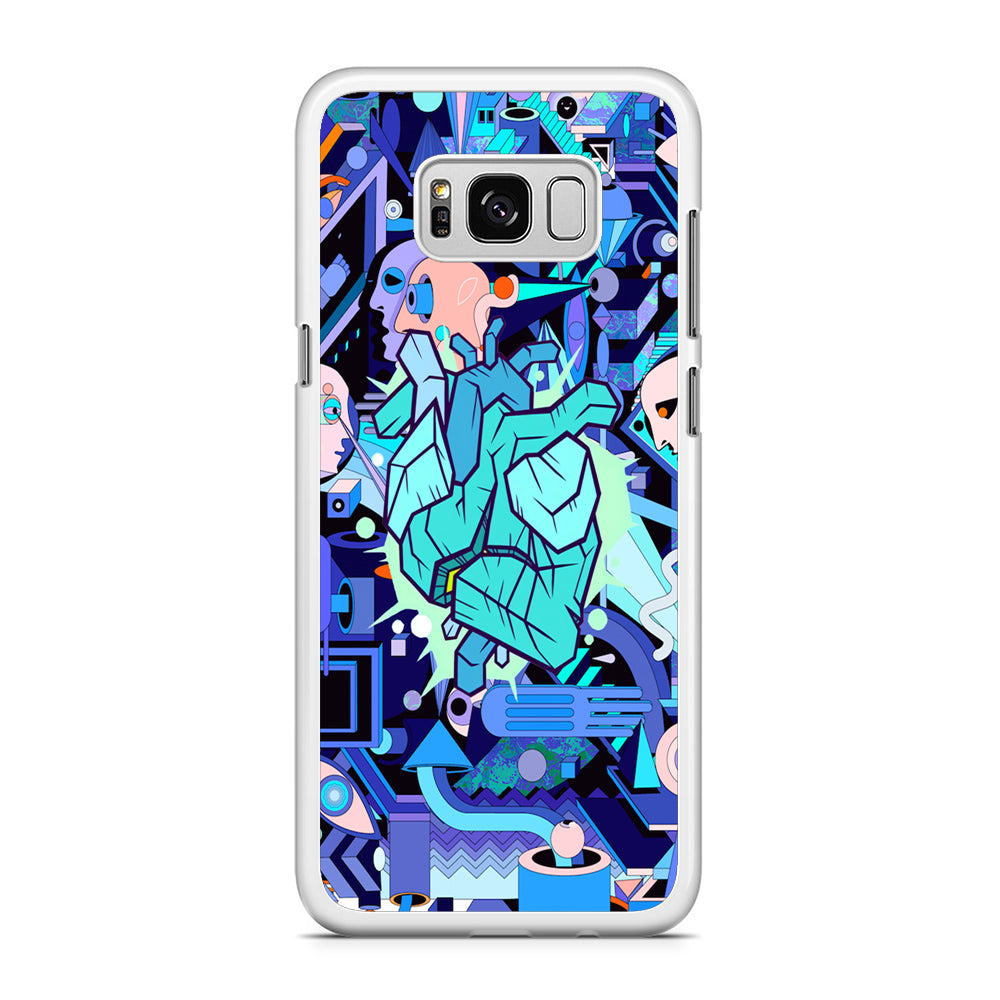 Doodle in Heartbeat Samsung Galaxy S8 Case