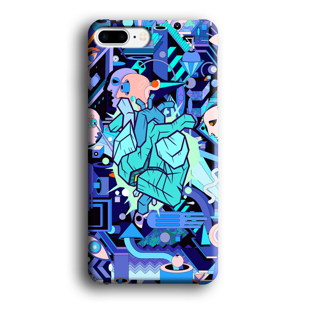 Doodle in Heartbeat iPhone 7 Plus Case