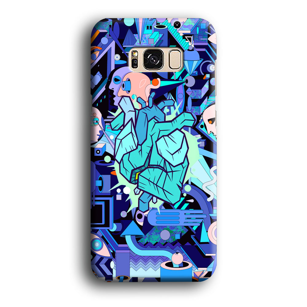 Doodle in Heartbeat Samsung Galaxy S8 Case