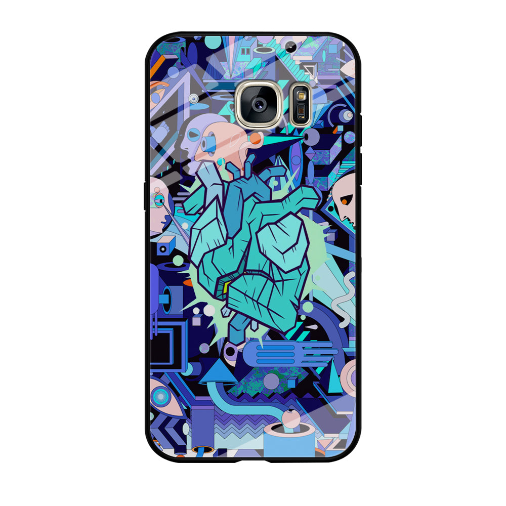 Doodle in Heartbeat Samsung Galaxy S7 Edge Case