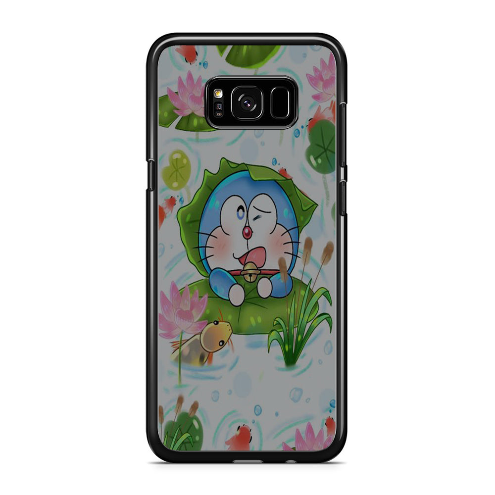 Doraemon Cute Samsung Galaxy S8 Plus Case Rubber Black (2D Case)