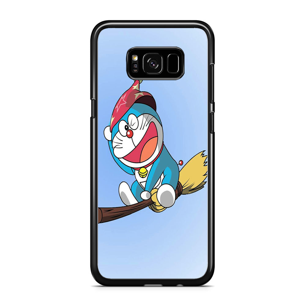 Doraemon Happy Flying Samsung Galaxy S8 Plus Case Rubber Black (2D Case)