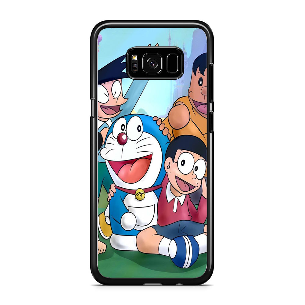 Doraemon Partner Samsung Galaxy S8 Plus Case Rubber Black (2D Case)