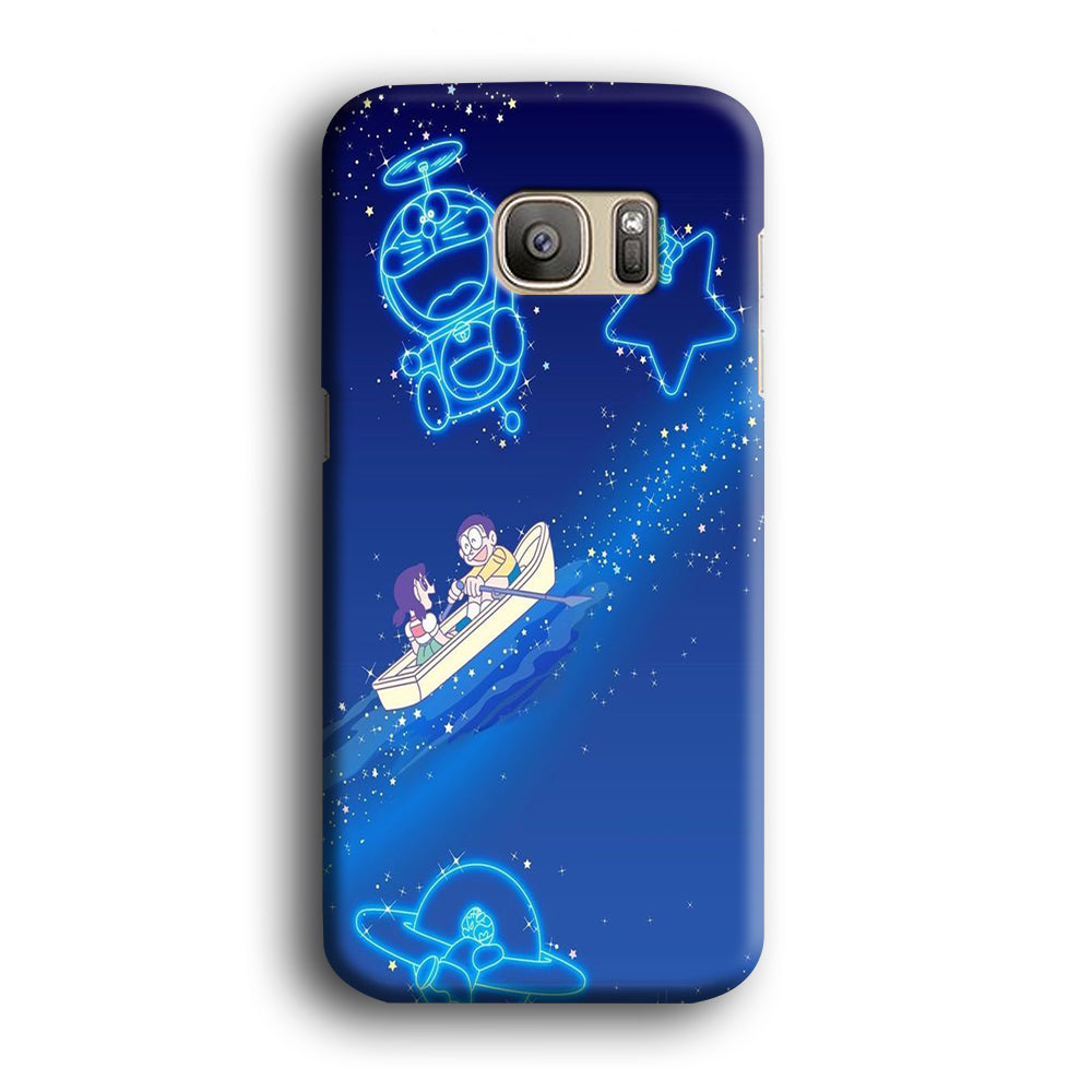 Doraemon Sweet Nobita Couple Samsung Galaxy S7 Edge Case